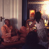 With Swami Vishnu and Swami Hrdayananda 