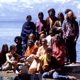 Swami Venkatesananda and Swami Vishnu with more Teachers and Students