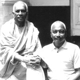 Swami Venkatesananda With Swami Ranganathananda