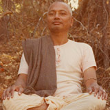 Swami Venkatesananda Giving A Yoga Class In The Woods