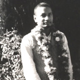 Swami Venkatesananda and Swami Sivananda out for a walk. 